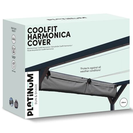 Platinum Platinum Sun & Shade beschermhoes voor een harmonica schaduwdoek 370cm breed Platinum Platinum Sun & Shade beschermhoes voor een harmonica schaduwdoek 370cm breed