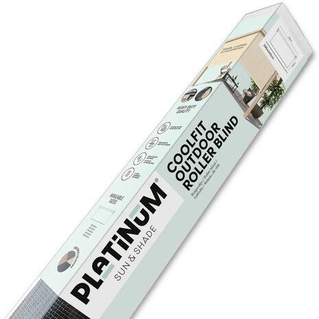 Platinum Platinum Sun & Shade Coolfit rolgordijn B296xL240cm Ecru wit Platinum Platinum Sun & Shade Coolfit rolgordijn B296xL240cm Ecru wit