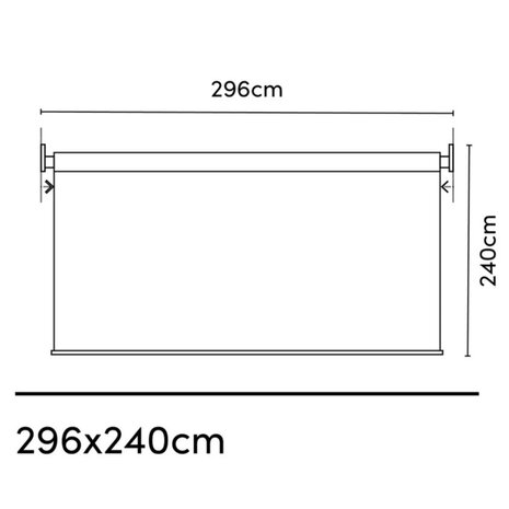 Platinum Platinum Sun & Shade Coolfit rolgordijn B296xL240cm Zwart Platinum Platinum Sun & Shade Coolfit rolgordijn B296xL240cm Zwart