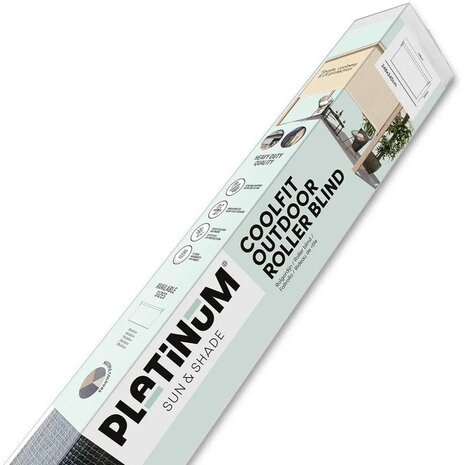 Platinum Platinum Sun & Shade Coolfit rolgordijn B248xL240cm Antraciet Platinum Platinum Sun & Shade Coolfit rolgordijn B248xL240cm Antraciet