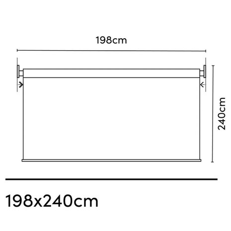 Platinum Platinum Sun & Shade Coolfit rolgordijn B198xL240cm Greige Platinum Platinum Sun & Shade Coolfit rolgordijn B198xL240cm Greige