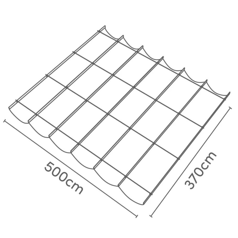 Platinum Platinum Sun & Shade Coolfit harmonica schaduwdoek B370xL500cm Antraciet Platinum Platinum Sun & Shade Coolfit harmonica schaduwdoek B370xL500cm Antraciet