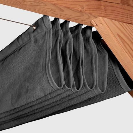 Platinum Platinum Sun & Shade Coolfit harmonica schaduwdoek B370xL370cm Antraciet Platinum Platinum Sun & Shade Coolfit harmonica schaduwdoek B370xL370cm Antraciet