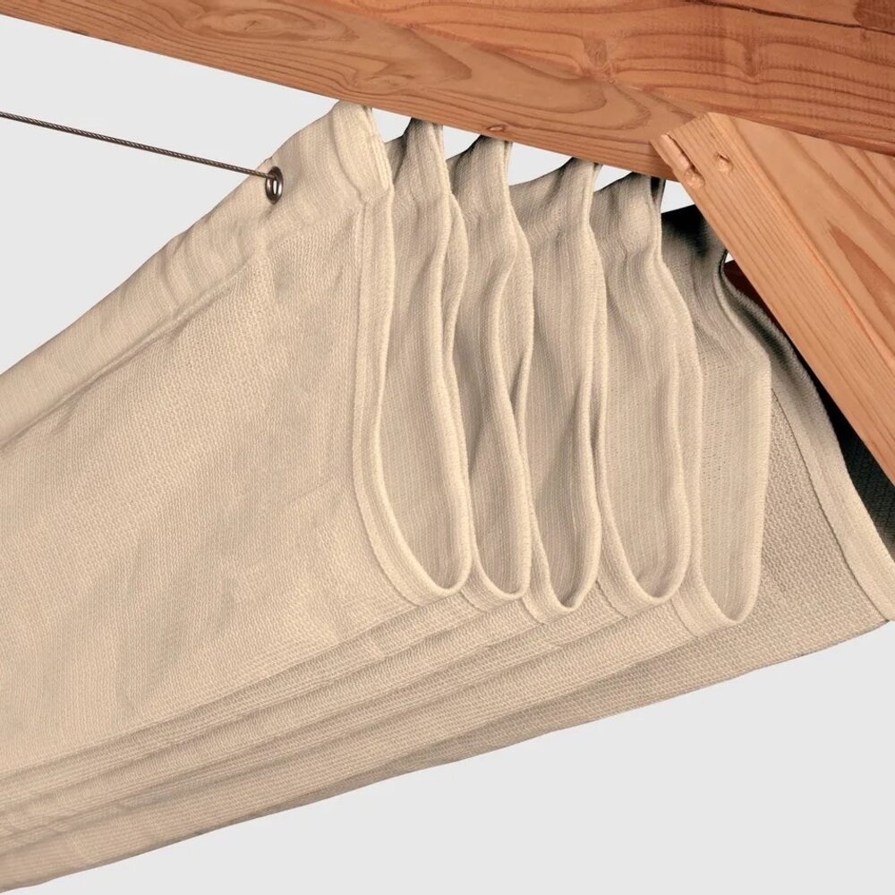 Platinum Platinum Sun & Shade Coolfit harmonica schaduwdoek B290xL500cm Ecru wit Platinum Platinum Sun & Shade Coolfit harmonica schaduwdoek B290xL500cm Ecru wit