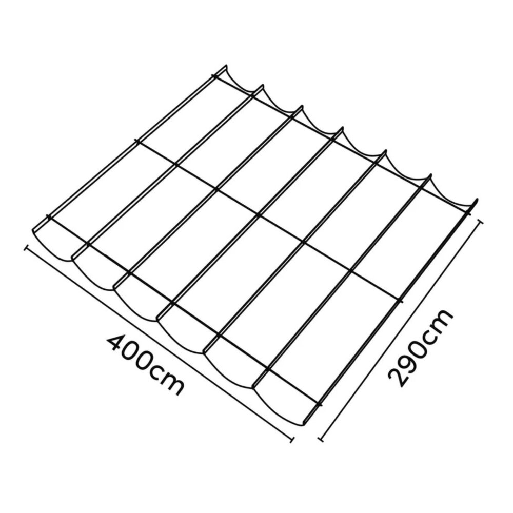 Platinum Platinum Sun & Shade Coolfit harmonica schaduwdoek B290xL400cm Zand Platinum Platinum Sun & Shade Coolfit harmonica schaduwdoek B290xL400cm Zand