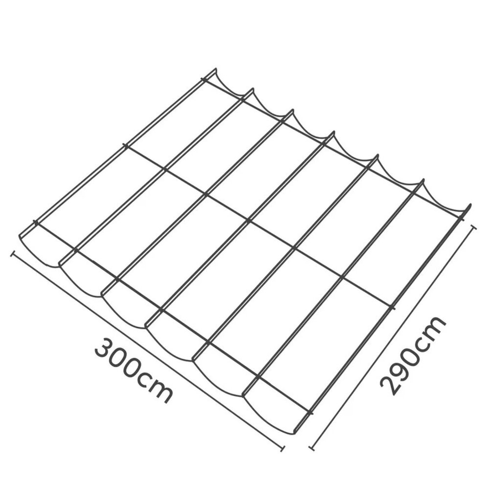 Platinum Platinum Sun & Shade Coolfit harmonica schaduwdoek B290xL300cm Zand Platinum Platinum Sun & Shade Coolfit harmonica schaduwdoek B290xL300cm Zand