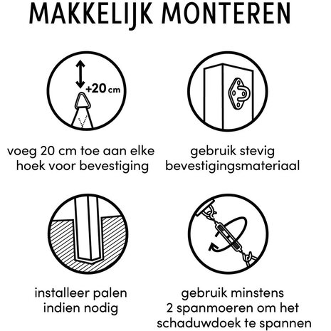 Platinum Platinum bevestigingsmaterialen schaduwdoek voor een driehoek en driehoek 90 graden combinatiepakket 2 Platinum Platinum bevestigingsmaterialen schaduwdoek voor een driehoek en driehoek 90 graden combinatiepakket 2