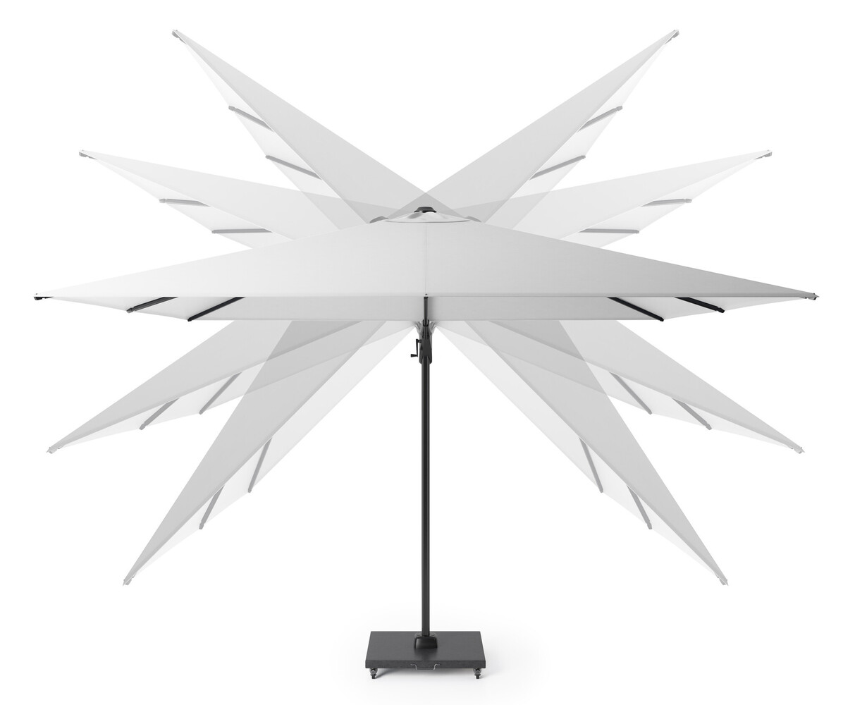 Platinum Challenger T2 premium zweefparasol 260x350 cm manhattan met parasolvoet 120kg en hoes Platinum Challenger T2 premium zweefparasol 260x350 cm manhattan met parasolvoet 120kg en hoes