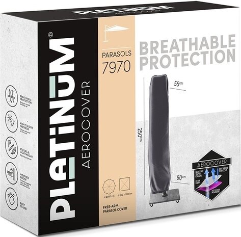 Platinum Challenger T1 premium zweefparasol 400x300 cm champagne parasolvoet 120kg en hoes Platinum Challenger T1 premium zweefparasol 400x300 cm champagne parasolvoet 120kg en hoes