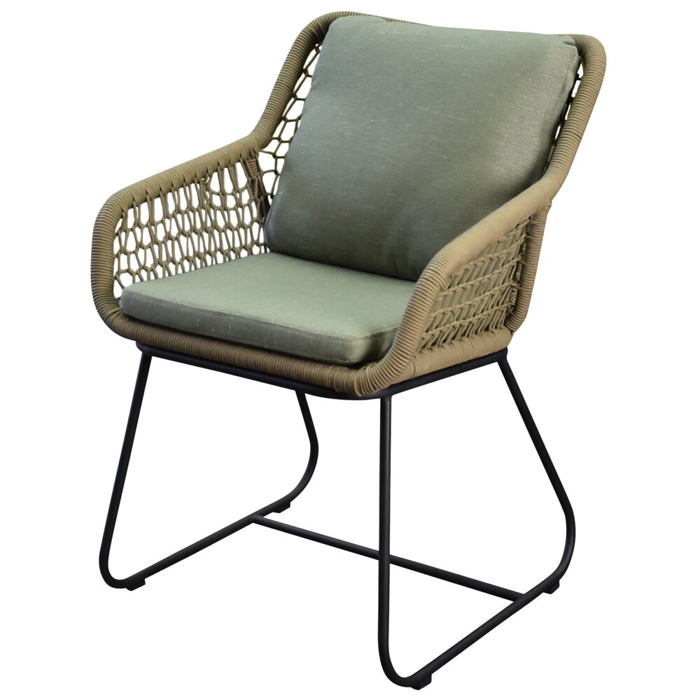 AVH-Collectie Savona dining tuinstoel rope olijf groen set van 4 AVH-Collectie Savona dining tuinstoel rope olijf groen set van 4