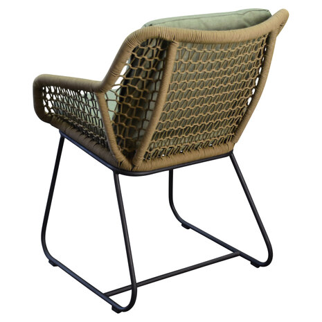 AVH-Collectie Savona dining tuinstoel rope olijf groen set van 4 AVH-Collectie Savona dining tuinstoel rope olijf groen set van 4