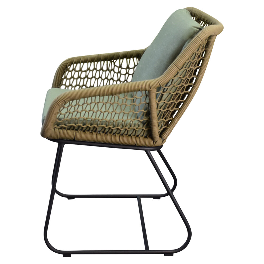 AVH-Collectie Savona dining tuinstoel rope olijf groen set van 8 AVH-Collectie Savona dining tuinstoel rope olijf groen set van 8