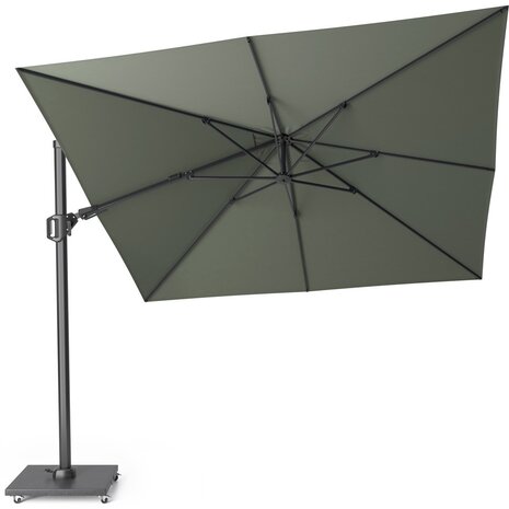 Platinum Challenger T2 zweefparasol 300x300 cm olijf met parasolvoet 90kg en hoes Platinum Challenger T2 zweefparasol 300x300 cm olijf met parasolvoet 90kg en hoes