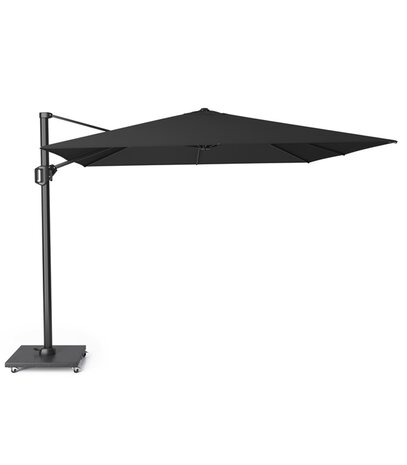 Platinum Challenger T1 premium zweefparasol 300x300 cm faded black met parasolvoet 90kg en hoes Platinum Challenger T1 premium zweefparasol 300x300 cm faded black met parasolvoet 90kg en hoes