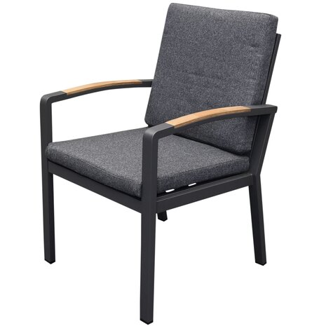 AVH-Collectie Costa Rica dining tuinstoel aluminium antraciet set van 4 AVH-Collectie Costa Rica dining tuinstoel aluminium antraciet set van 4