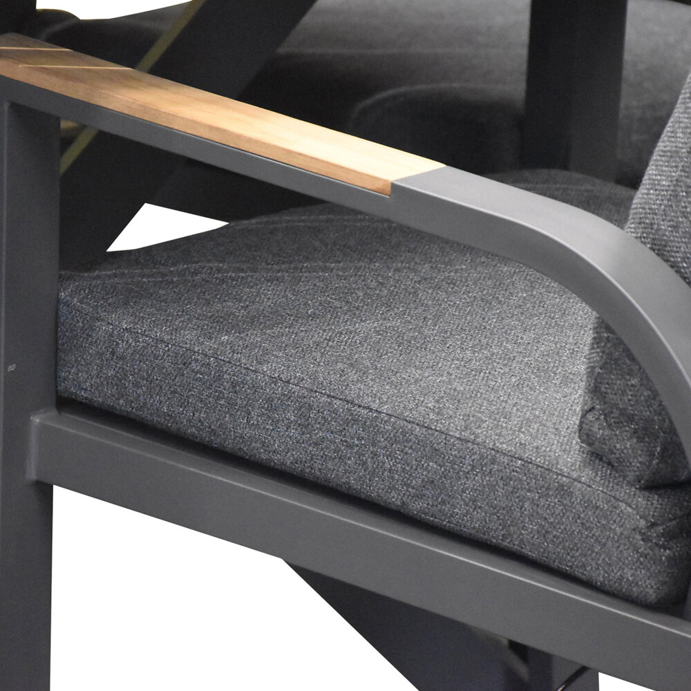 AVH-Collectie Costa Rica dining tuinstoel aluminium antraciet set van 4 AVH-Collectie Costa Rica dining tuinstoel aluminium antraciet set van 4