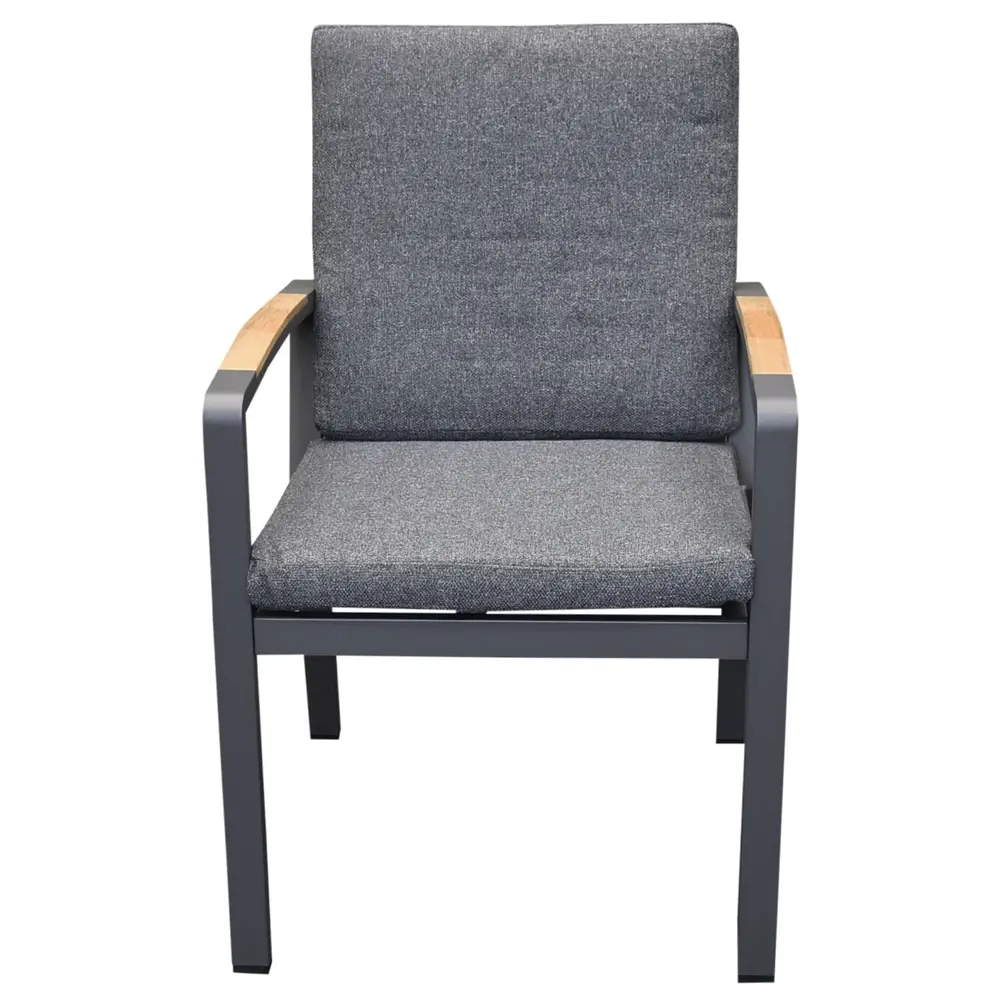 AVH-Collectie Costa Rica dining tuinstoel aluminium antraciet set van 6 AVH-Collectie Costa Rica dining tuinstoel aluminium antraciet set van 6