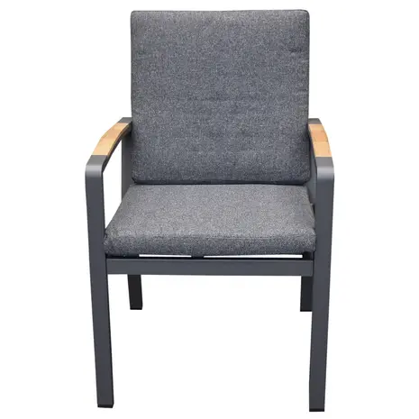 AVH-Collectie Costa Rica dining tuinstoel aluminium antraciet set van 6 AVH-Collectie Costa Rica dining tuinstoel aluminium antraciet set van 6