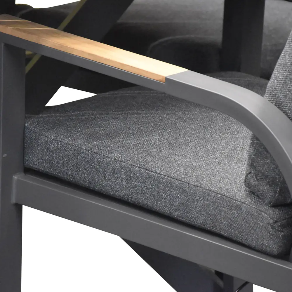 AVH-Collectie Costa Rica dining tuinstoel aluminium antraciet set van 6 AVH-Collectie Costa Rica dining tuinstoel aluminium antraciet set van 6