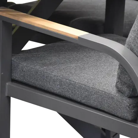 AVH-Collectie Costa Rica dining tuinstoel aluminium antraciet set van 6 AVH-Collectie Costa Rica dining tuinstoel aluminium antraciet set van 6