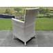 AVH-Collectie Capri dining tuinstoel wit grijs wicker set van 4 AVH-Collectie Capri dining tuinstoel wit grijs wicker set van 4