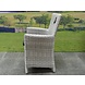 AVH-Collectie Capri dining tuinstoel wit grijs wicker set van 4 AVH-Collectie Capri dining tuinstoel wit grijs wicker set van 4