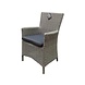 AVH-Collectie Capri dining tuinstoel grijs wicker set van 4 AVH-Collectie Capri dining tuinstoel grijs wicker set van 4