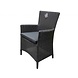 AVH-Collectie Capri dining tuinstoel antraciet set van 4 AVH-Collectie Capri dining tuinstoel antraciet set van 4