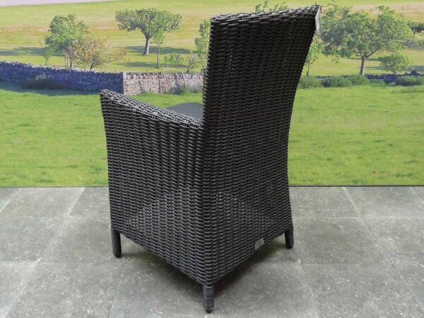 AVH-Collectie Capri dining tuinstoel antraciet set van 4 AVH-Collectie Capri dining tuinstoel antraciet set van 4