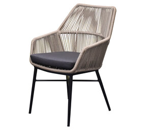 AVH-Collectie Chianti dining tuinstoel grijs rope AVH-Collectie Chianti dining tuinstoel grijs rope