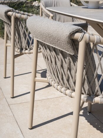 4 Seasons Outdoor Allora dining tuinstoel latte 4 Seasons Outdoor