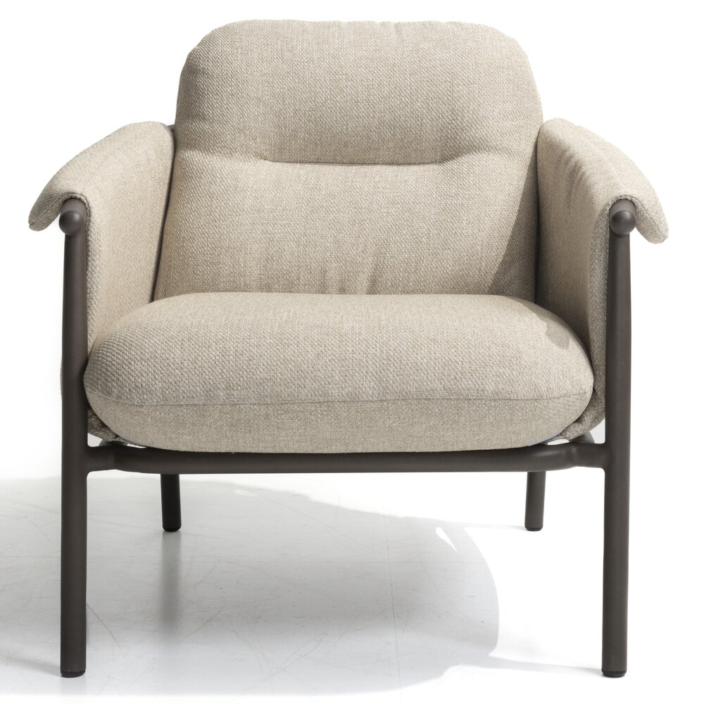 4 Seasons Outdoor Ezra lounge tuinstoel met complete kussenset terre 4 Seasons Outdoor