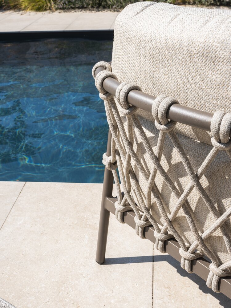 4 Seasons Outdoor Ezra lounge tuinstoel met complete kussenset terre 4 Seasons Outdoor