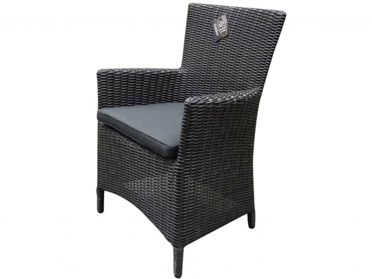 AVH-Collectie Capri dining tuinstoel antraciet set van 6 AVH-Collectie Capri dining tuinstoel antraciet set van 6