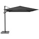 Platinum Challenger T2 premium zweefparasol 350x260 cm faded black met parasolvoet 90kg en hoes Platinum Challenger T2 premium zweefparasol 350x260 cm faded black met parasolvoet 90kg en hoes