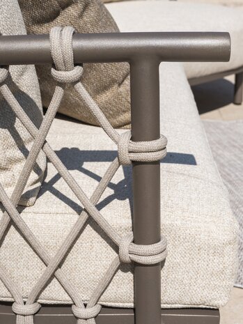 4 Seasons Outdoor Ezra 3-zitsbank rechterarm terre 4 Seasons Outdoor