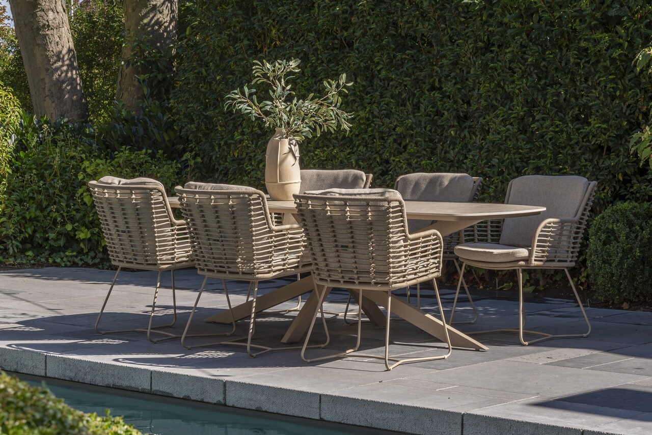 4 Seasons Outdoor Fabrice dining tuinstoel latte 4 Seasons Outdoor 4 Seasons Outdoor Fabrice dining tuinstoel latte 4 Seasons Outdoor