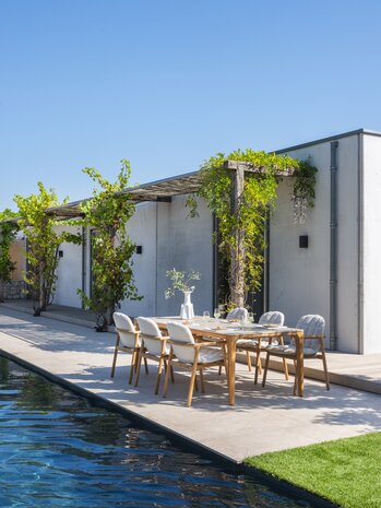 4 Seasons Outdoor Samos dining tuinstoel teak terre 4 Seasons Outdoor 4 Seasons Outdoor Samos dining tuinstoel teak terre 4 Seasons Outdoor