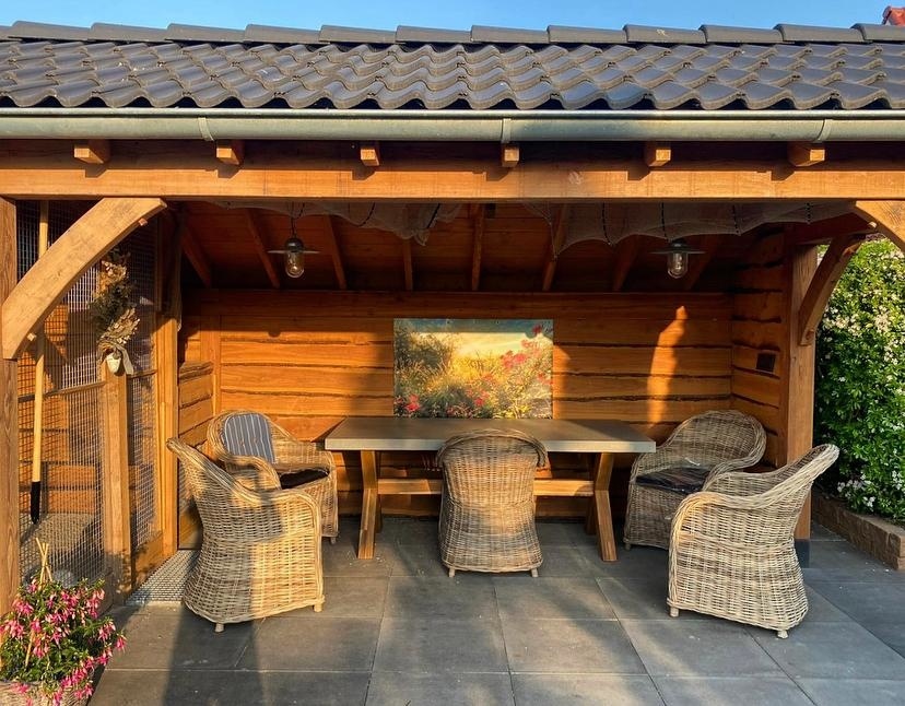 De verschillende elementen van een rustgevende tuin op een rijtje