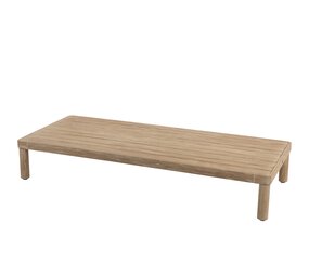 4 Seasons Outdoor Sem lounge tuintafel 150x65xH25 cm brushed teak 4 Seasons Outdoor 4 Seasons Outdoor Sem lounge tuintafel 150x65xH25 cm brushed teak 4 Seasons Outdoor