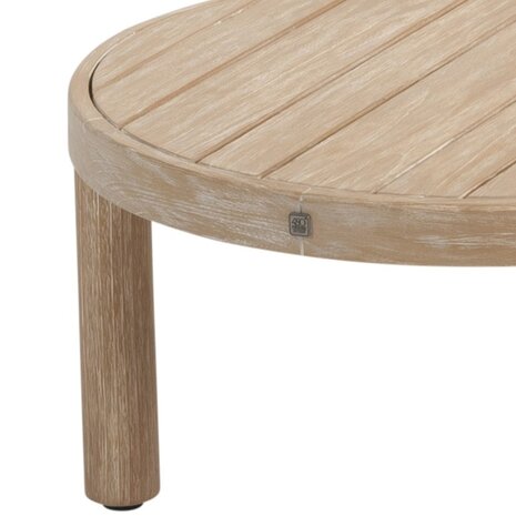 4 Seasons Outdoor Sem lounge tuintafel 60x32 cm rond brushed teak 4 Seasons Outdoor 4 Seasons Outdoor Sem lounge tuintafel 60x32 cm rond brushed teak 4 Seasons Outdoor