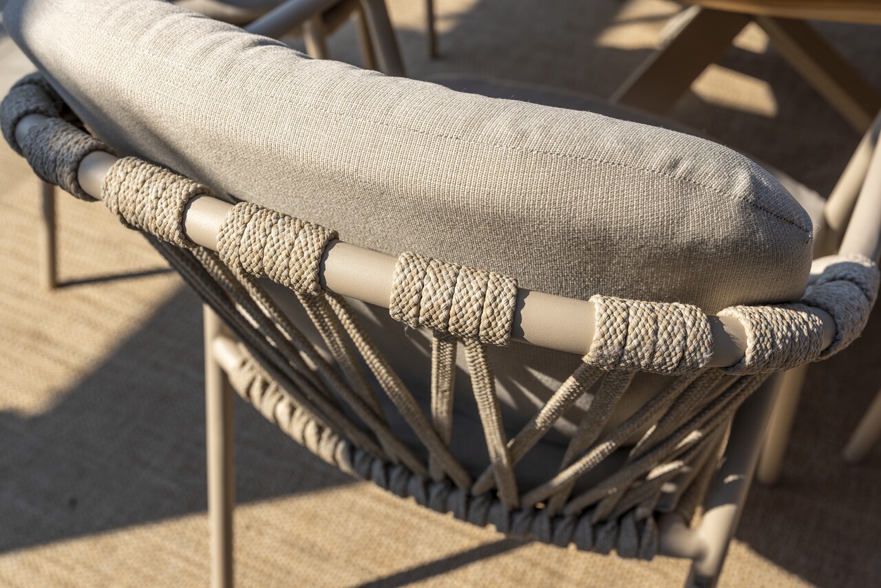 Taste 4SO Manitoba stapelbare tuinstoel latte Taste 4SO Taste 4SO Manitoba stapelbare tuinstoel latte Taste 4SO