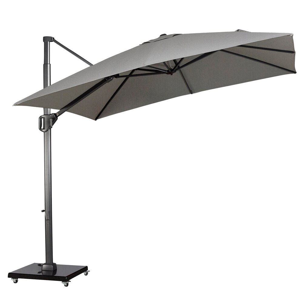 Platinum Challenger T1 telescope premium zweefparasol 350x350 cm manhattan met parasolvoet 120kg en hoes Platinum Challenger T1 telescope premium zweefparasol 350x350 cm manhattan met parasolvoet 120kg en hoes
