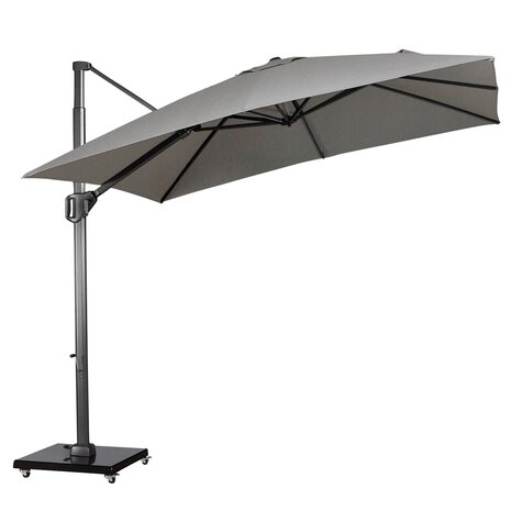Platinum Challenger T1 telescope premium zweefparasol 350x350 cm manhattan met parasolvoet 120kg en hoes Platinum Challenger T1 telescope premium zweefparasol 350x350 cm manhattan met parasolvoet 120kg en hoes