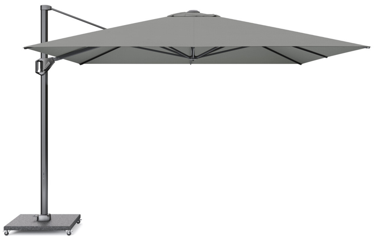 Platinum Challenger T1 telescope premium zweefparasol 350x350 cm manhattan met parasolvoet 120kg en hoes Platinum Challenger T1 telescope premium zweefparasol 350x350 cm manhattan met parasolvoet 120kg en hoes