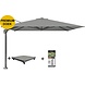 Platinum Challenger T1 telescope premium zweefparasol 350x350 cm manhattan met parasolvoet 120kg en hoes Platinum Challenger T1 telescope premium zweefparasol 350x350 cm manhattan met parasolvoet 120kg en hoes