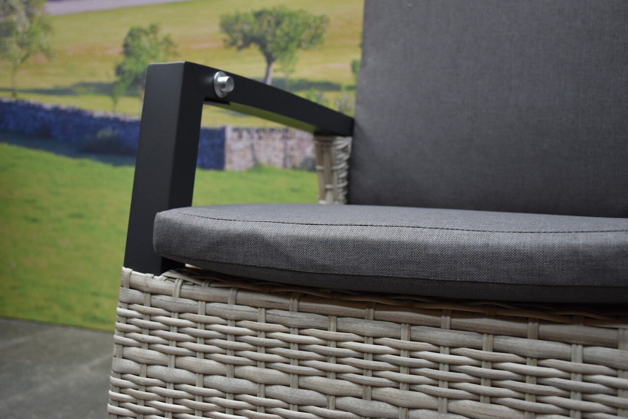 AVH-Collectie Tunis dining tuinstoel verstelbaar grijs set van 6 AVH-Collectie Tunis dining tuinstoel verstelbaar grijs set van 6