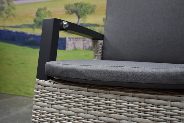 AVH-Collectie Tunis dining tuinstoel verstelbaar grijs set van 6 AVH-Collectie Tunis dining tuinstoel verstelbaar grijs set van 6