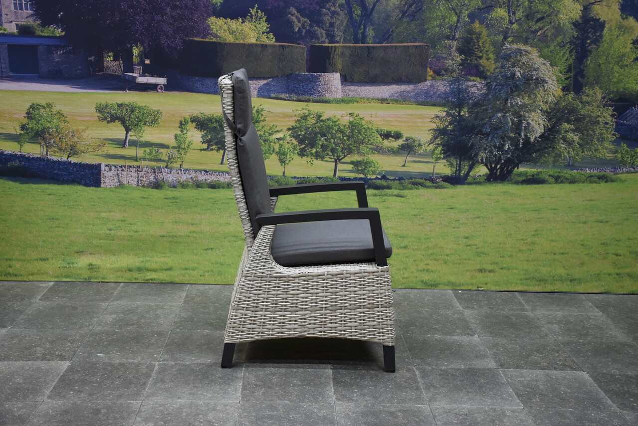 AVH-Collectie Tunis dining tuinstoel verstelbaar grijs set van 6 AVH-Collectie Tunis dining tuinstoel verstelbaar grijs set van 6