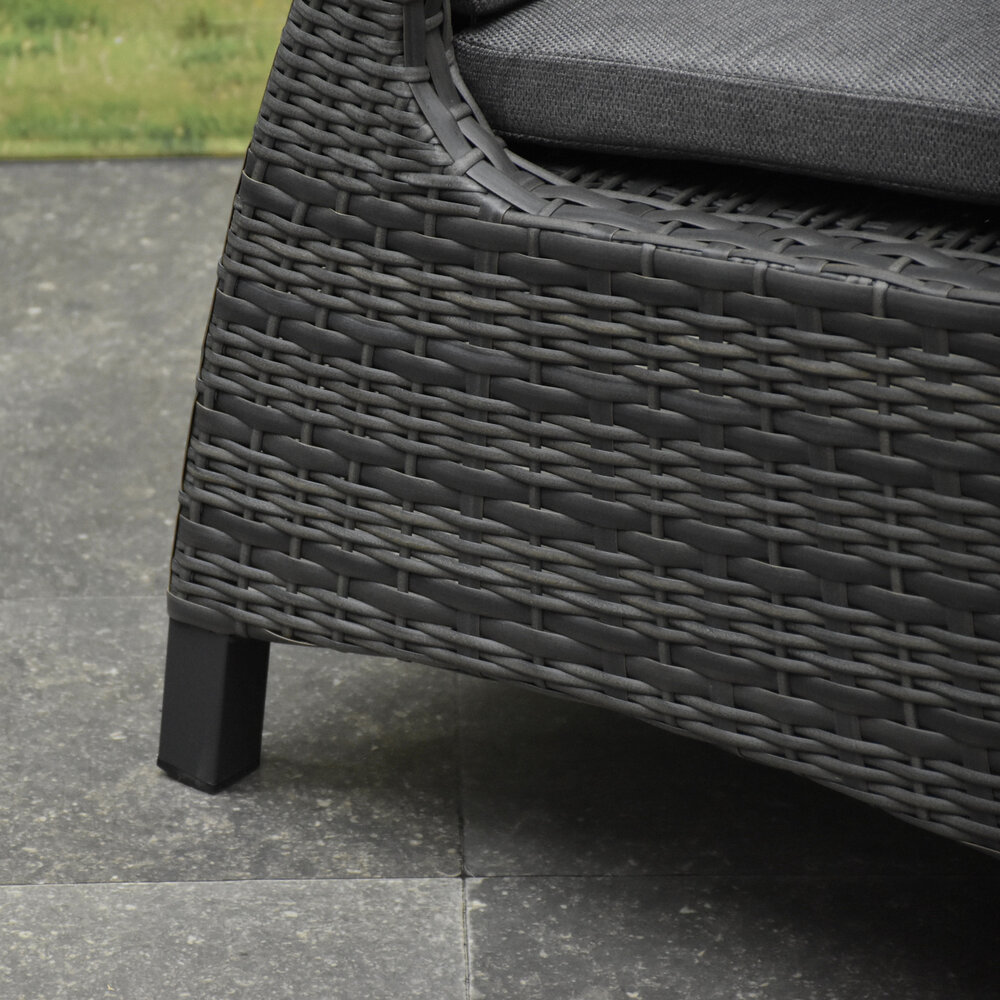 AVH-Collectie Tunis dining tuinstoel verstelbaar antraciet set van 6 AVH-Collectie Tunis dining tuinstoel verstelbaar antraciet set van 6